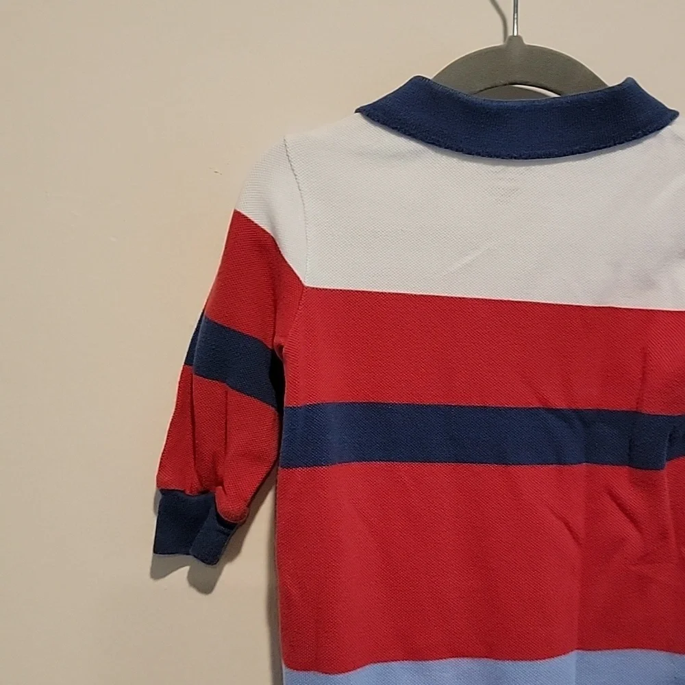 Polo Ralph Lauren white red and blue stripe hoodie 9 months 9 mos baby boy